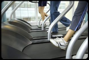 Practice on the treadmill